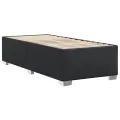 Cadre de lit sans matelas noir 90x190 cm similicuir