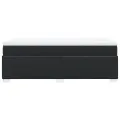 cadre de lit avec matelas Noir 90x200 cm Similicuir