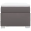 cadre de lit avec matelas Gris 90x190 cm Similicuir