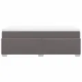 cadre de lit avec matelas Gris 90x190 cm Similicuir