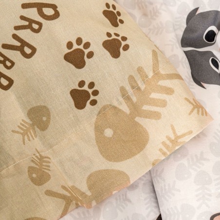 Kussensloop HappyFriday Mr Fox Cats Multicolour 50 x 75 cm