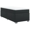 cadre de lit avec matelas Noir 80x200cm Similicuir