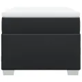 cadre de lit avec matelas Noir 80x200cm Similicuir