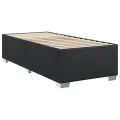cadre de lit avec matelas Noir 80x200cm Similicuir