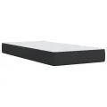 cadre de lit avec matelas Noir 80x200cm Similicuir