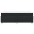 cadre de lit avec matelas Noir 80x200cm Similicuir