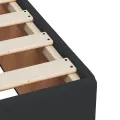 cadre de lit avec matelas Noir 80x200cm Similicuir