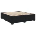 Cadre de lit sans matelas noir 180x200 cm velours