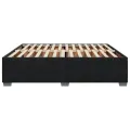 Cadre de lit sans matelas noir 180x200 cm velours