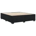 Cadre de lit sans matelas noir 180x200 cm velours