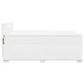 cadre de lit avec matelas Blanc 140x200cm Similicuir