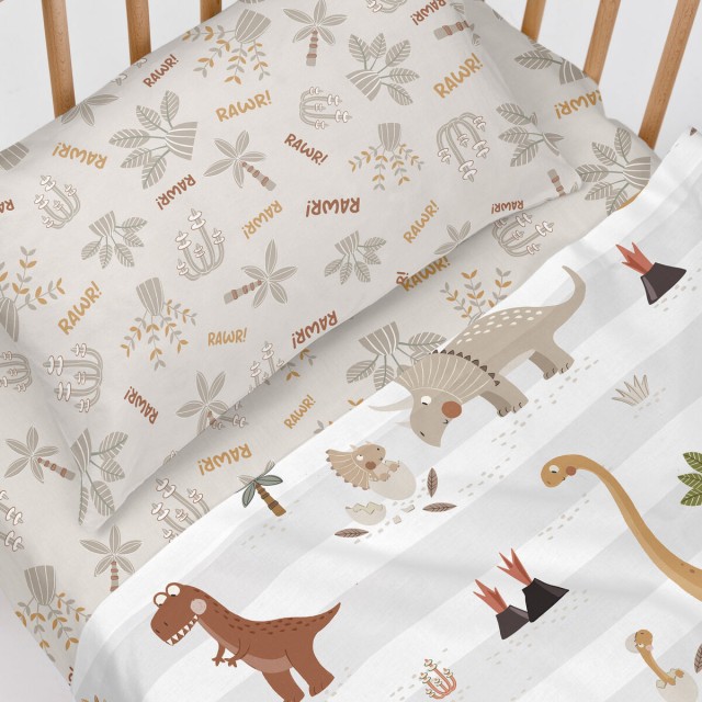 Fitted bottom sheet HappyFriday MOSHI MOSHI 100 x 130 cm 15 x 1 x 38 c