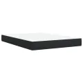 cadre de lit avec matelas Noir 140x200 cm Similicuir