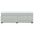 cadre de lit et matelas Gris clair 90x200 cm Velours