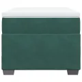 cadre de lit avec matelas Vert foncé 90x200 cm