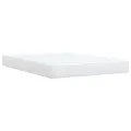 cadre de lit avec matelas Blanc 140x200cm Similicuir