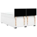 cadre de lit avec matelas Blanc 140x200cm Similicuir