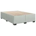 cadre de lit et matelas Gris clair 140x200cm Velours