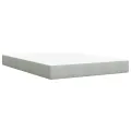 cadre de lit et matelas Gris clair 140x200cm Velours