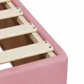 cadre de lit avec matelas Rose 180x200 cm Velours