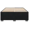 Cadre de lit sans matelas noir 160x200 cm velours