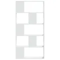 Bibliothèque 5 niveaux blanc 80,5x23,5x162,5 cm bois ingénierie