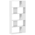 Bibliothèque 5 niveaux blanc 80,5x23,5x162,5 cm bois ingénierie
