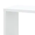 Étagère d'angle murale blanc 45x45x147 cm bois d'ingénierie