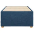 Cadre de lit sans matelas bleu 90x190 cm tissu