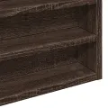 Armoire à vitrine chêne marron 60x8,5x58 cm bois d'ingénierie