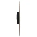 Horloge murale et échelles et aiguilles lumineuses marron Ø30cm