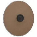 Horloge murale jaune et noir Ø50 cm bois d'ingénierie