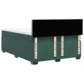 cadre de lit et matelas Vert foncé 140x200cm Velours