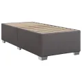 cadre de lit avec matelas Gris 90x200 cm Similicuir