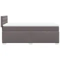 cadre de lit avec matelas Gris 90x200 cm Similicuir