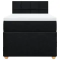 cadre de lit avec matelas Noir 90x200 cm Tissu