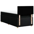 cadre de lit avec matelas Noir 90x200 cm Tissu