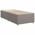 cadre de lit avec matelas Taupe 90x200 cm Tissu