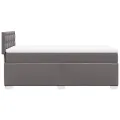 cadre de lit avec matelas Gris 90x200 cm Similicuir