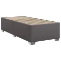 cadre de lit avec matelas Gris 90x200 cm Similicuir