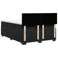cadre de lit avec matelas Noir 140x200 cm Velours