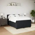 cadre de lit avec matelas Noir 140x200 cm Velours