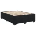 cadre de lit avec matelas Noir 140x200 cm Velours