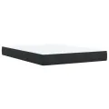 cadre de lit avec matelas Noir 140x200 cm Velours