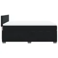 cadre de lit avec matelas Noir 140x200 cm Velours