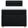 cadre de lit avec matelas Noir 100x200 cm Tissu