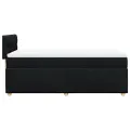 cadre de lit avec matelas Noir 100x200 cm Tissu