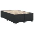 cadre de lit avec matelas noir 120x190 cm similicuir