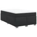 cadre de lit avec matelas noir 120x190 cm similicuir