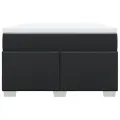 cadre de lit avec matelas noir 120x190 cm similicuir